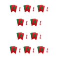 thumbnail image 2 of Billuyoard Banderines festivos de tela para fiesta y celebración del día de Navidad, patrones exquisitos, suministros para fiestas, árbol hueco multicolor Árbol hueco 10Conjunto, 2 of 6