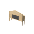 thumbnail image 4 of Headboard Storage Cabinet for Full-size Montessori Floor Bed Natural,Freely collocation, 4 of 8