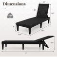 thumbnail image 3 of ZOPan Chaise Lounge Chair, Outdoor Rattan Recliner Lounger with 3-Position Backrest, Adjustable Sunbathing Tanning Chair, Patio Furniture for Garden Poolside Deck (Black,2), 3 of 9