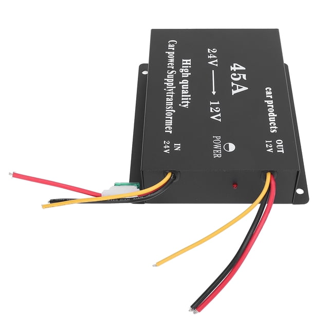 24V to 12V DC Voltage Converter 600W with Overload Guard and Dual Fans for Long Distance Driver Converter DC Regulator Cars RVs SUVs Buses, Stable Power Supply Inverter