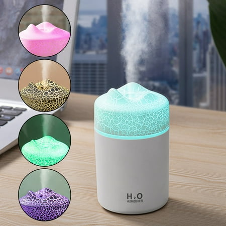 

Werulen Humidificador de dormitorio Prime Day ofrece Humidificador usb con luces Humidificador de niebla tranquilo y fresco adecuado para dormitorios y oficinas plantas fácil de limpiar