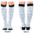 thumbnail image 4 of FORMRS Womens Knee High Socks Casual Long Thick Travel Daily Wear, 1 Pair, Blue Butterfly, 4 of 6