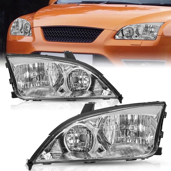 2Pcs OE Style Headlights For 2005-2007 Ford Focus Halogen Lamps Left Right 05-07