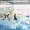thumbnail image 2 of Large Rabbit Litter Box Trainer, Potty Corner Toilet with Drawer Bigger Pet Pan for Adult Hamster, Guinea Pig, Ferret, Galesaur, Bunny and Other Animals, 2 of 6