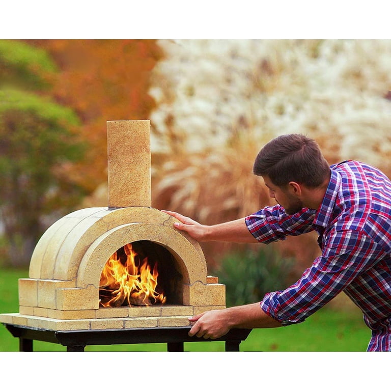 GIRtech BRAVO Wood Burning Fire Brick Pizza Oven for Outdoor