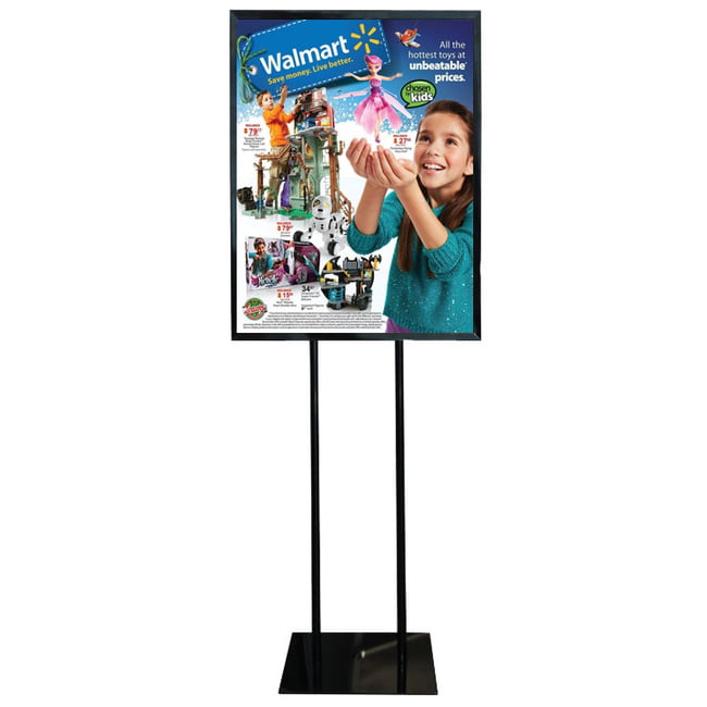 Floor Standing Poster Display Stand Sign Holder 22 X 28 Black 