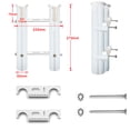 thumbnail image 2 of Single Piece 2 Rack Rod Holder, White ,Termination Devices, 2 of 2