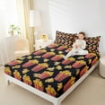 thumbnail image 4 of Feelyou 3D Popcorn Child Bed Sheets, Vintage Film Theater King Sheets, Family Cinema Theme Sheet Set, Microfiber Bedroom Decor, 4 Pieces, 4 of 7