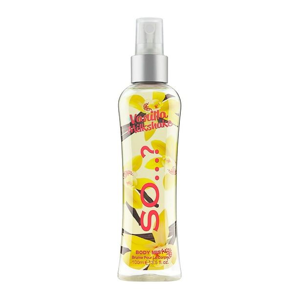 Entonces...? Vanilla Milkshake Body Mist - Perfume de vainilla con notas de melocotón, ciruela y rosa - Regalo ideal para mujeres - Perfume de larga duración para mujeres - 3.5 oz