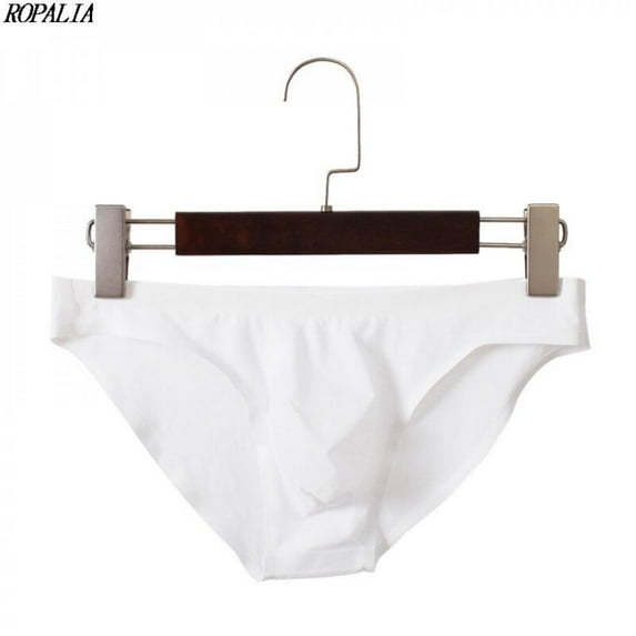 Hazel Tech Men's Elastic Seamless Underpants Ultra-Thin Breathable Briefs Underwear