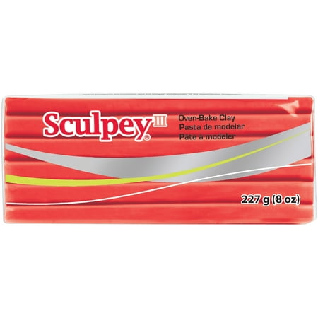 Sculpey III Polymer Clay 8oz Red Hot Red