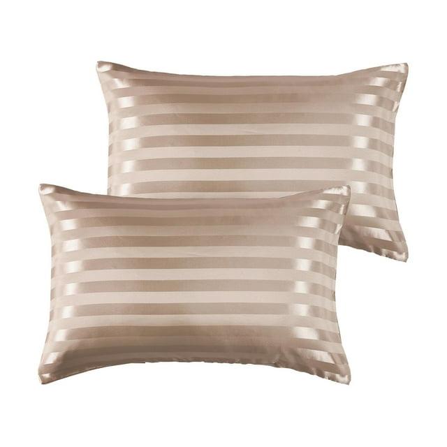 1 par de de almohada de de seda a rayas cómoda suave 51 cm x 66 cm almohada para el Zulema Funda de almohada larga