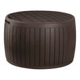 thumbnail image 3 of Keter Unity 40 Gal Grilling Bar Cart w/ Circa 37 Gal Round Deck Box, Brown, 3 of 12