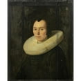 thumbnail image 2 of Anthonie Palamedesz. 15x18 Black Ornate Wood Framed Double Matted Museum Art Print Titled - Portrait of a Lady (1644), 2 of 5