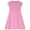 Pink, variant on Sentmoon Linen Dresses for Girls 2025 Crew Neck Summer Dresses for Girls Short Sleeve Solid Color Stretchy Girls Dresses Size 14-16 Stylish for Lounge at Home 13 Years