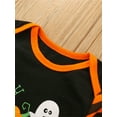 thumbnail image 4 of My First Halloween Baby Boy Girl Outfit Pumpkin Romper Long Sleeve Jumpsuit with Hat Newborn Fall Clothes Cute Halloween Costume, 4 of 8