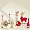 thumbnail image 4 of Decoración navideña tienda creativa Alce árbol de Navidad antiguo diseño de tienda de escritorio decoración de fieltro de lana mini, 4 of 6