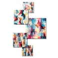 thumbnail image 3 of Designart "Muted Urban Palette III" Geometric Wall Art Set Of 5 - Multicolor Modern Wall Living Room Decor Set, 3 of 6