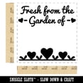 thumbnail image 2 of Fresh From The Garden Of with Hearts Self-Inking Rubber Stamp Ink Stamper - Blue Ink - Large 1-1/2 Inch, 2 of 7