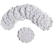 Crochet Doilies 4 Inch Coaster Set, Doily Crochet Coasters Set , Dollies Crochet Coasters For Wedding Decorations, Outdoor Coasters For Patio Table, Pack Of 10