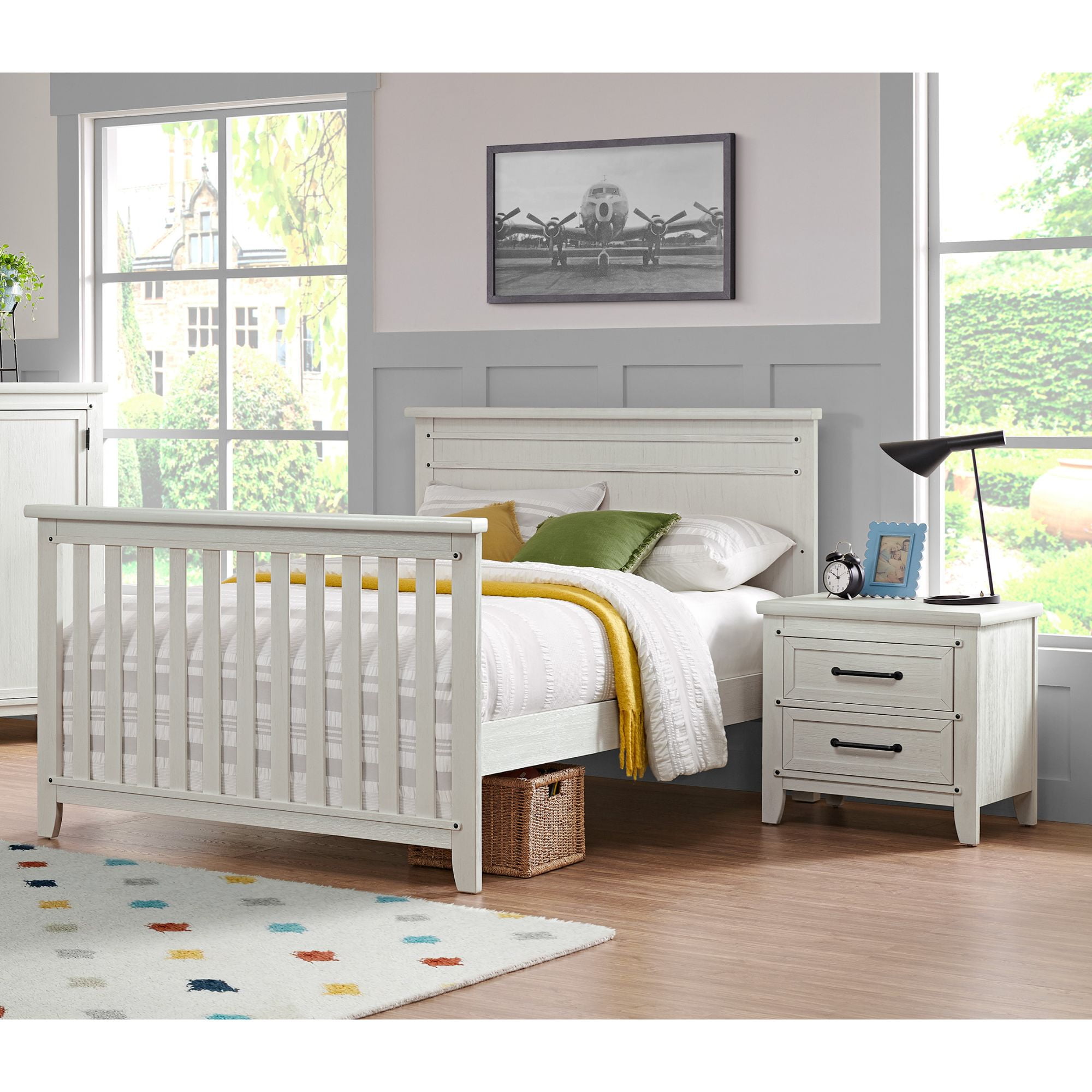 Soho Baby Morrison Full Bed Conversion Kit Rustic White