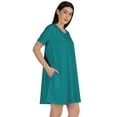 thumbnail image 3 of Inkmeso Swing Dress With Pockets Summer Cotton Tunic Tshirt Dress For Women, 3 of 7