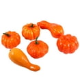 thumbnail image 2 of 6pcs Halloween Simulation Pumpkins Prop Pumpkin Decor for Home (Mixed Style), 2 of 5