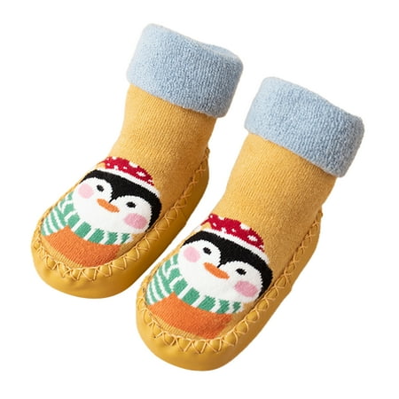 

Baby Long Socks Shoes Infant Toddler Boys Girls Low Top Soft Sole Casual Pre Walker Shoes