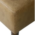 thumbnail image 6 of HomePop Tufted Coffee Table Ottoman - Light Brown Vegan Leather, 6 of 11