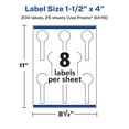 thumbnail image 6 of Avery Matte Clear Lollipop Labels, 1-1/2" x 4", 200 Total, 6 of 10