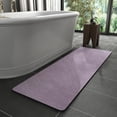 thumbnail image 1 of Alfombra de baño MontVoo con respaldo de goma, antideslizante, de secado rápido, color lavanda, 1 of 7