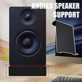 thumbnail image 3 of Hioecau Desktop Speaker Stand Metal Support Base 15 Degree Tilt Shockproof Heavy Duty Small Speaker Rack Audio Equipment Stand Stable Sound Experience Accessories, 3 of 8