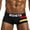 Black, variant on HUPOM Men'S Underwear Underwear For Men Pack Medium waist Comfort Waist Solid Boxer Briefs Black M