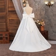 thumbnail image 6 of FYDUU Flower Girl Dress Girls Formal Wedding Pageant Gown with Back Bowknot Sleeveless Dresses A-Line Birthday Party Dress 11 Years, 6 of 9