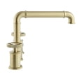 thumbnail image 2 of Avallon 8 in. Widespread, 2-Handle Wheel, Bathroom Faucet in Brushed Gold, 2 of 10