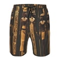 thumbnail image 3 of Logiee Ancient Egyptian Hieroglyph Print Mens Swim Trunks Quick Dry Board Shorts,Breathable Hawaii Beach Shorts Swimwear Bathing Suits-3X-Large, 3 of 6