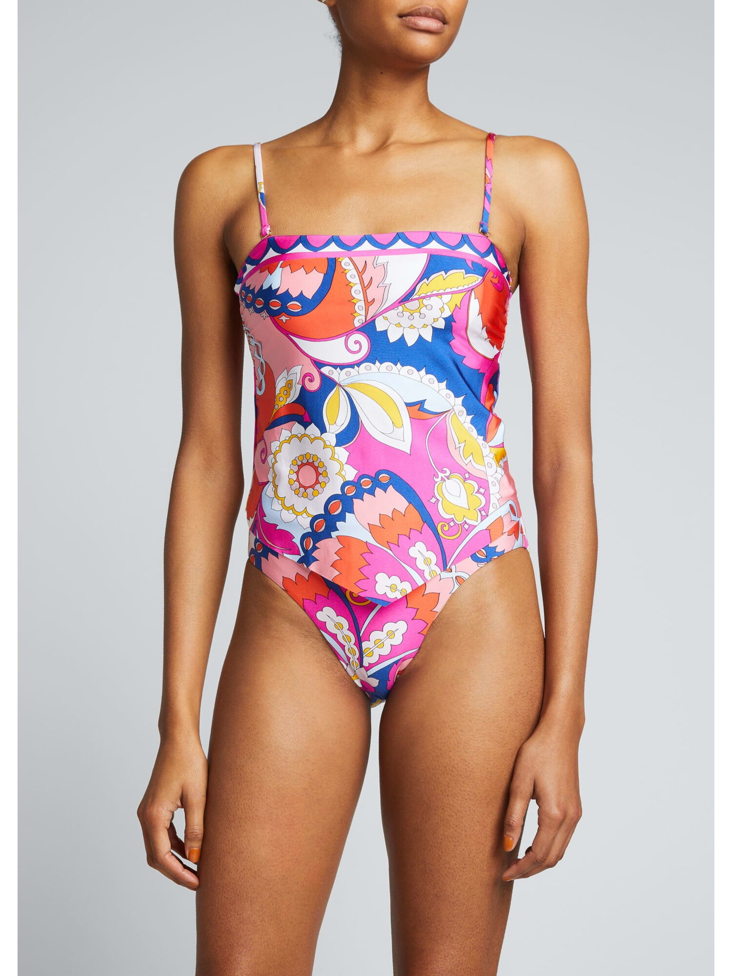 TRINA TURK Women's Multi Color Printed Stretch Convertible Adjustable  Sevilla Tankini Swimsuit Top 14 - Walmart.com