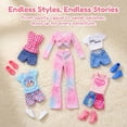 thumbnail image 4 of Senbabe 30 Pack Handmade Doll Clothes and Accessories, Casual Sport Sweet Outfits Pajamas Top and Pants Shorts High Heel Flat Shoes for 11.5 Inch Doll, 4 of 6