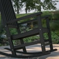 thumbnail image 4 of Merrick Lane Black Poly Resin Indoor/Outdoor Rocking Chair, 4 of 15