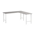 thumbnail image 1 of Pemberly Row 72W x 24D L Shaped Computer Desk in Platinum Gray - Engineered Wood, 1 of 6