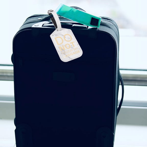 OUNONA Travel Luggage with PU Boarding Pass Label, Simple and Elegant Design for Easy Identification