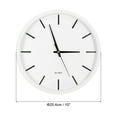 thumbnail image 2 of Unique Bargains 10 Inch Wall Clock, Quartz Battery Operated Silent Non-Ticking Round Wall Clocks, White, 2 of 6