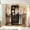 Black, variant on Homieasy Closet System, 2.4–8.8 FT Closet Organizer System with 2 Drawers, 5 Hanging Rods and Shoe Racks for Walk-in Closet, Bedroom, White