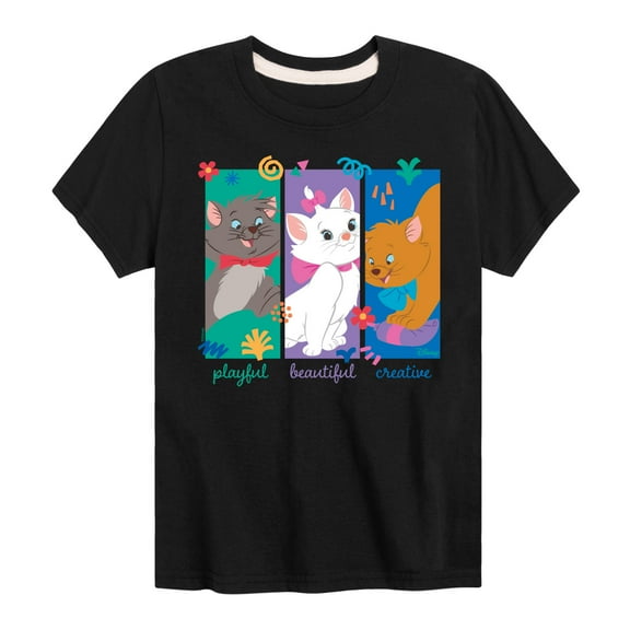Disney - The Aristocats - Aristocats Kittens - Youth And Toddler Short Sleeve Graphic T-Shirt