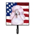 thumbnail image 1 of White Standard Poodle Patriotic Leash or Key Holder, 1 of 1