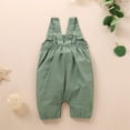 thumbnail image 3 of uublik Cargo Pants for Girls Cute Embroider Soft Romper Clothes, 3 of 5