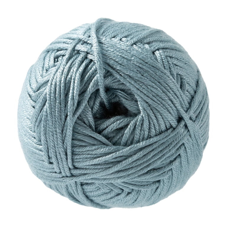Loops & Threads Silky Soft Bamboo Yarn, Blue, 3-Pack photo 3