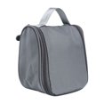 thumbnail image 3 of Bolsa organizadora de estuche de artículos de tocador para maquillaje y cosméticos de viaje, bolsa de almacenamiento para colgar (gris oscuro), 3 of 8