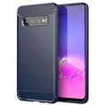 thumbnail image 1 of Tpu Carbon Fibre Case For Samsung S10 Lite Blue Mfkj-561, 1 of 1