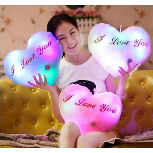 Light up heart cushion deals